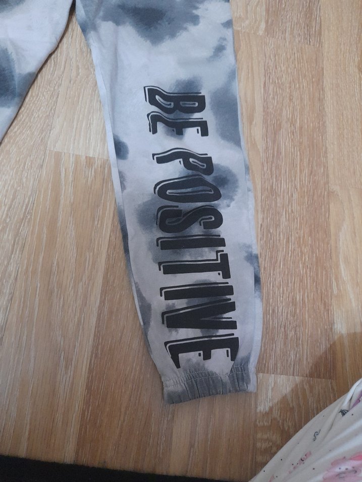 kız Çocuk Gri Batik Denim Pantolon - Görsel 4