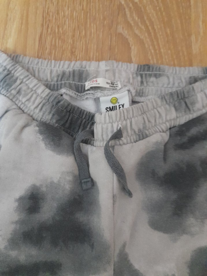 kız Çocuk Gri Batik Denim Pantolon - Görsel 3