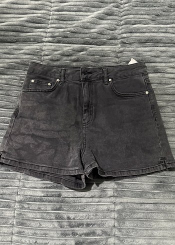 Siyah Mini Denim Şort