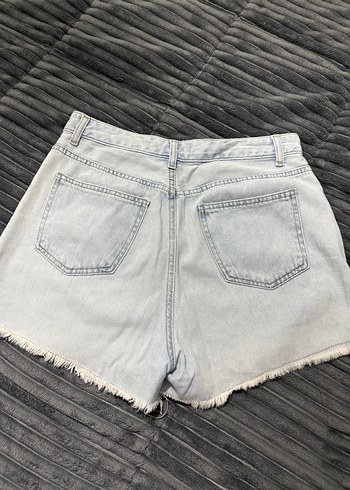 42 Beden mavi Renk Kadın Mini Denim Şort