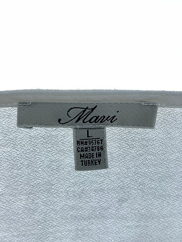 l Beden beyaz Renk Mavi Jeans Bluz %70 İndirimli.