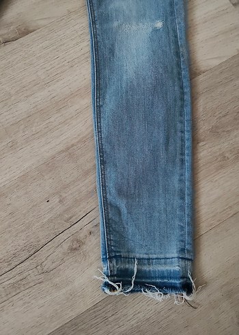 Mavi Renk Kadın Rahat Kesim Denim Jean - Görsel 3