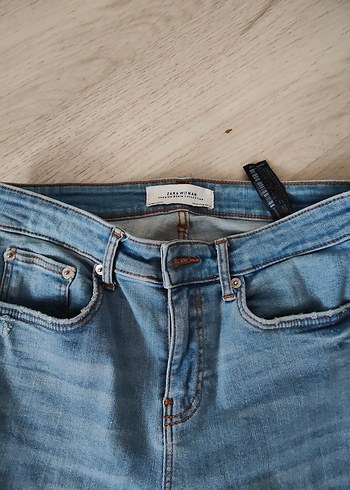 Mavi Renk Kadın Rahat Kesim Denim Jean - Görsel 4
