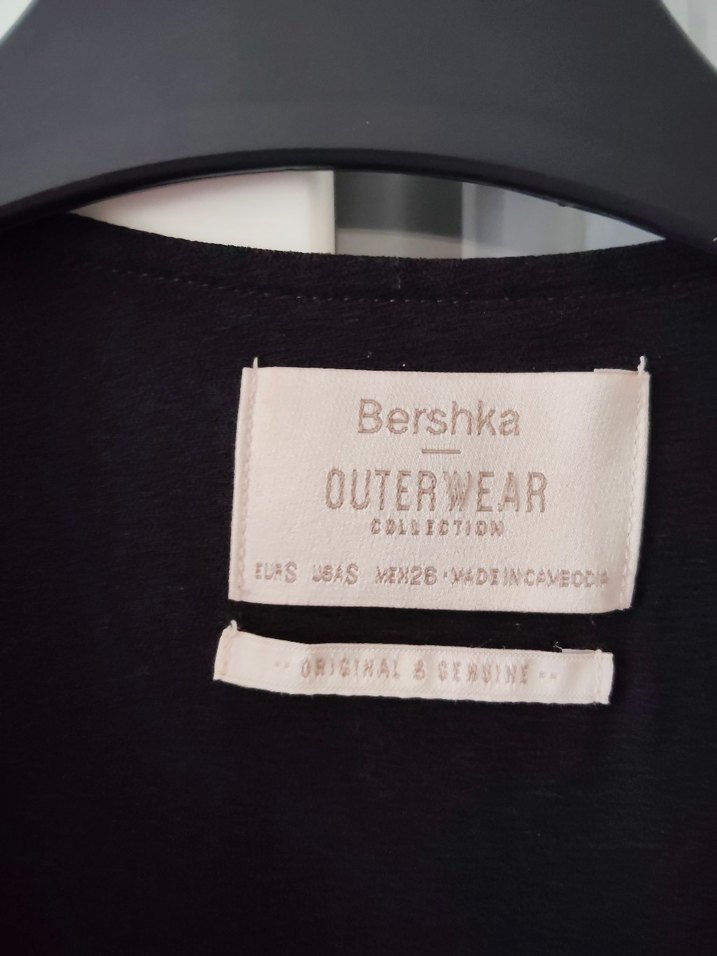 Siyah Kadın Uzun Süet Drapeli ceket S-M uyumlu - Görsel 3