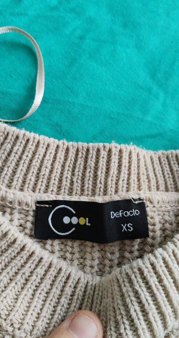 Bej Triko Kadın Kazak - Görsel 4