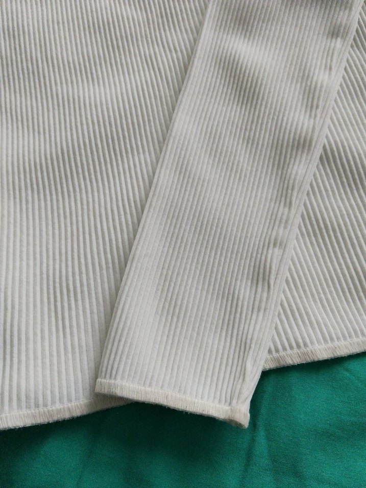 Beyaz Kadın Triko Uzun Kollu Bluz - Görsel 4