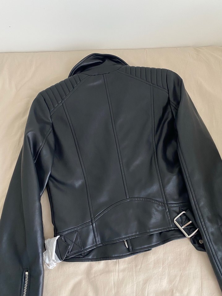 Stradivarius Biker Deri Ceket - Görsel 2