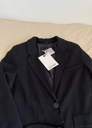 Pull and bear Siyah Kadın Blazer Ceket - Görsel 3