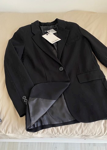 Pull and bear Siyah Kadın Blazer Ceket - Görsel 2