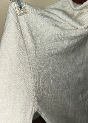 Kadın Beyaz Uzun Kollu Balıkçı Yaka Triko - Görsel 2