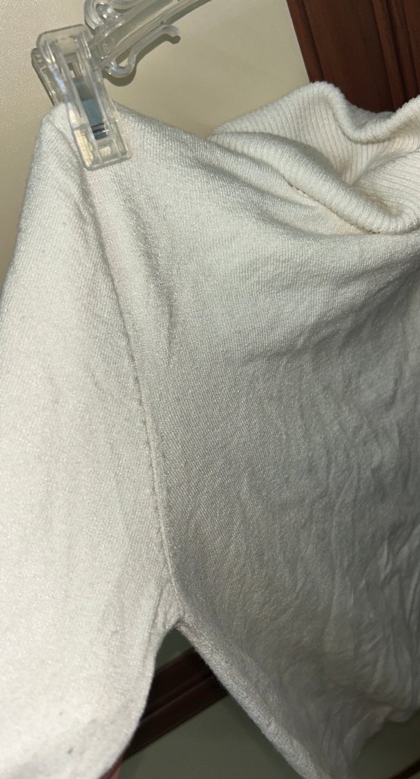 Kadın Beyaz Uzun Kollu Balıkçı Yaka Triko - Görsel 2