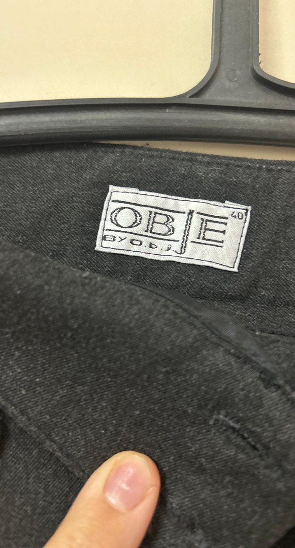 Kadın antrasit Kemerli Denim Kumaş Pantolon - Görsel 3