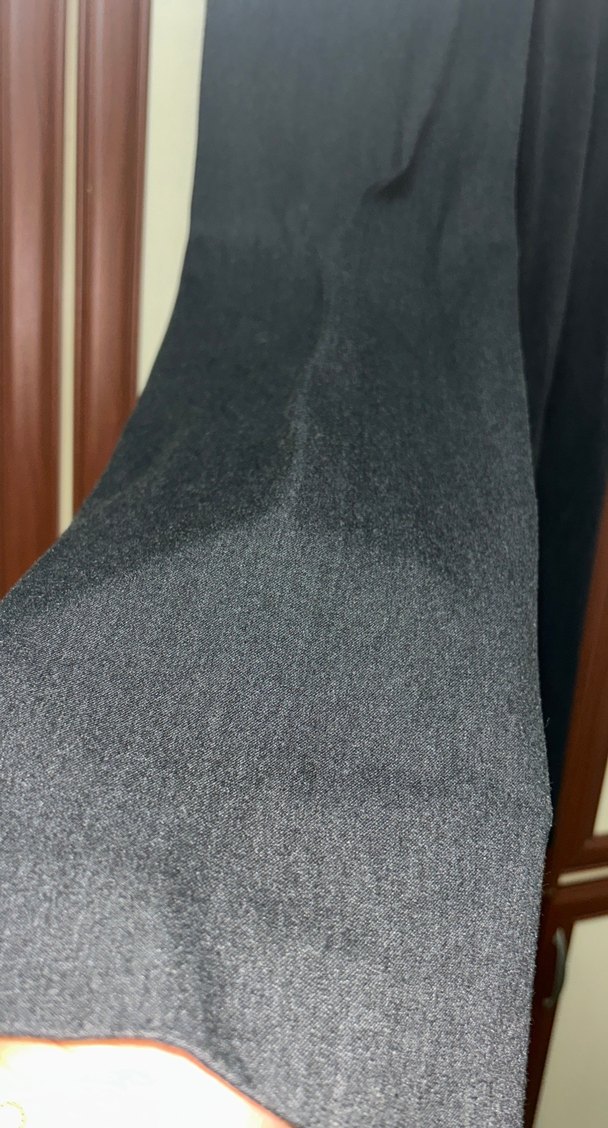 Kadın antrasit Kemerli Denim Kumaş Pantolon - Görsel 4