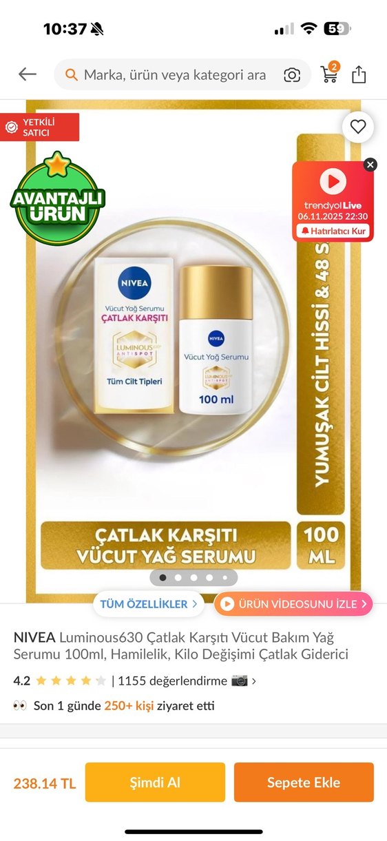 NIVEA Luminous630 Thiamidol Etkili Leke Karşıtı BB Krem set - Görsel 2