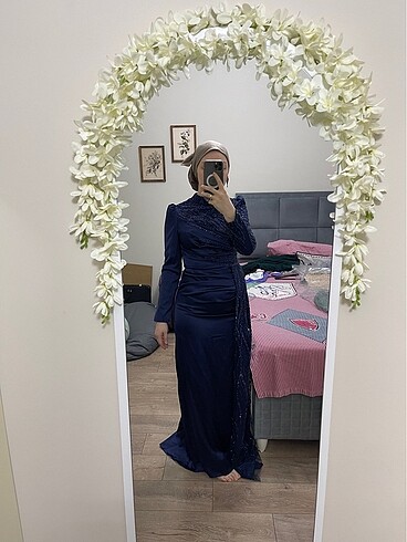 Tesettür abiye nişan elbisesi - Görsel 3