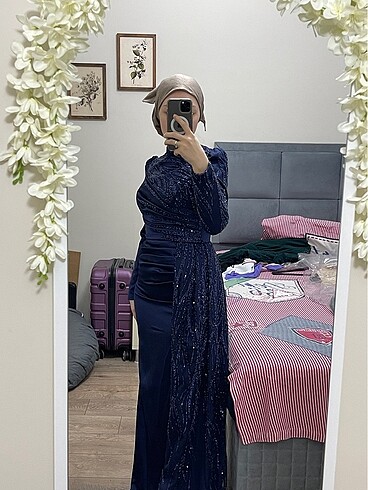 Tesettür abiye nişan elbisesi - Görsel 5