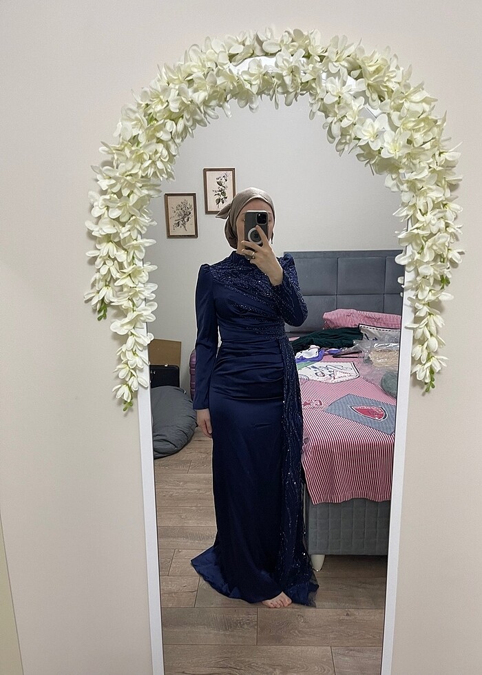 Tesettür abiye nişan elbisesi - Görsel 2