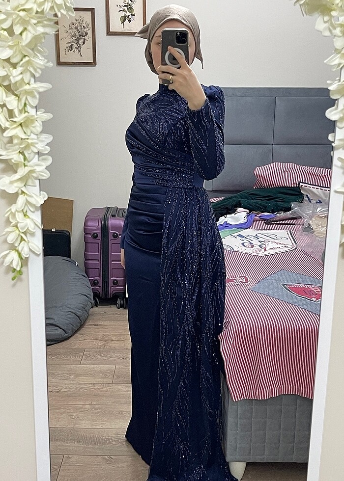 Tesettür abiye nişan elbisesi - Görsel 4