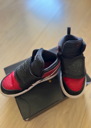 Kırmızı Siyah Nike jordan sky 1 Erkek Çocuk Spor Ayakkabı