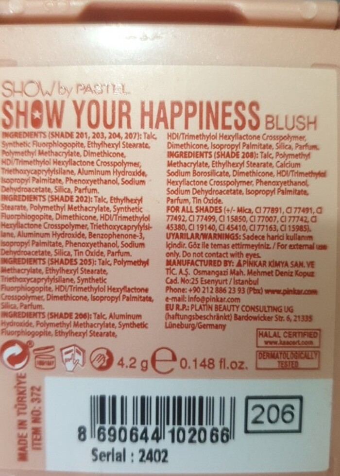 Pastel turuncu allık - Görsel 2