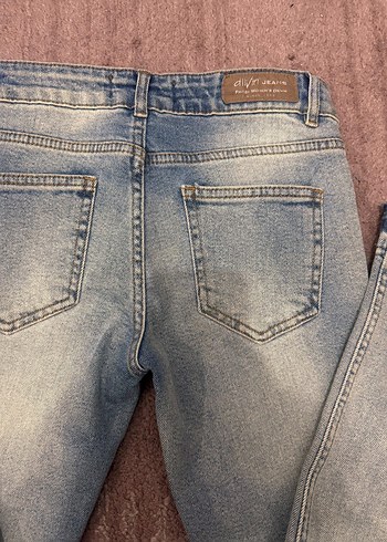 s Beden mavi Renk y2k vintage tasarım jean
