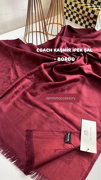Coach kaşmir ipek
