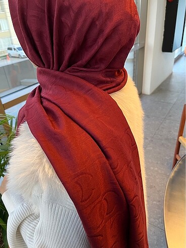 İmanoor desen şal bordo