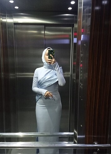 bebek mavisi elbise