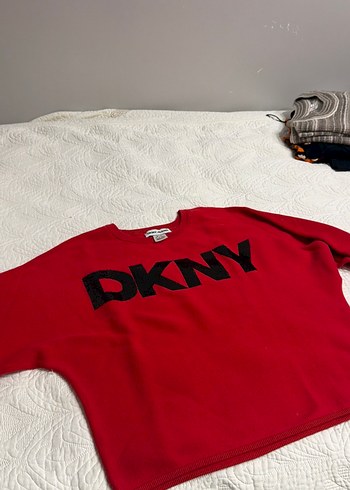 DKNY Kirmizi Logo Sweatshirt 55 59