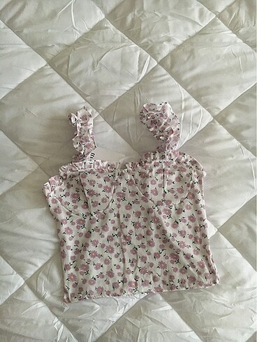 Zara Çiçek desenli bluz