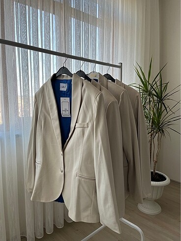 Taş rengi blazer ceket