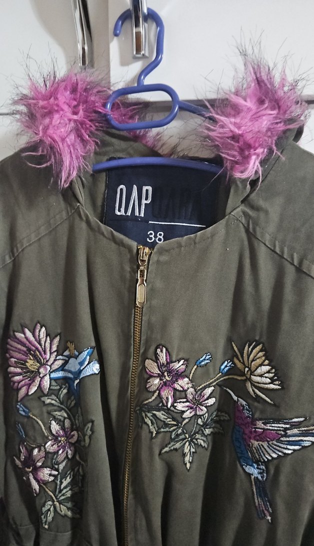 Nakışlı, Kürklü Uzun Kadın kaban - Görsel 3