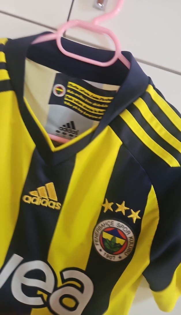 kiz Sarı Çizgili Kısa Kollu Forma - Görsel 2