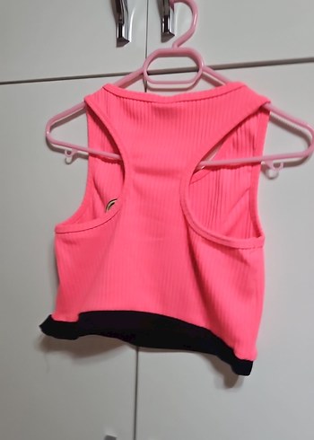 Kız Çocuk Pembe Straplez Atlet ve Siyah Etek - Görsel 6