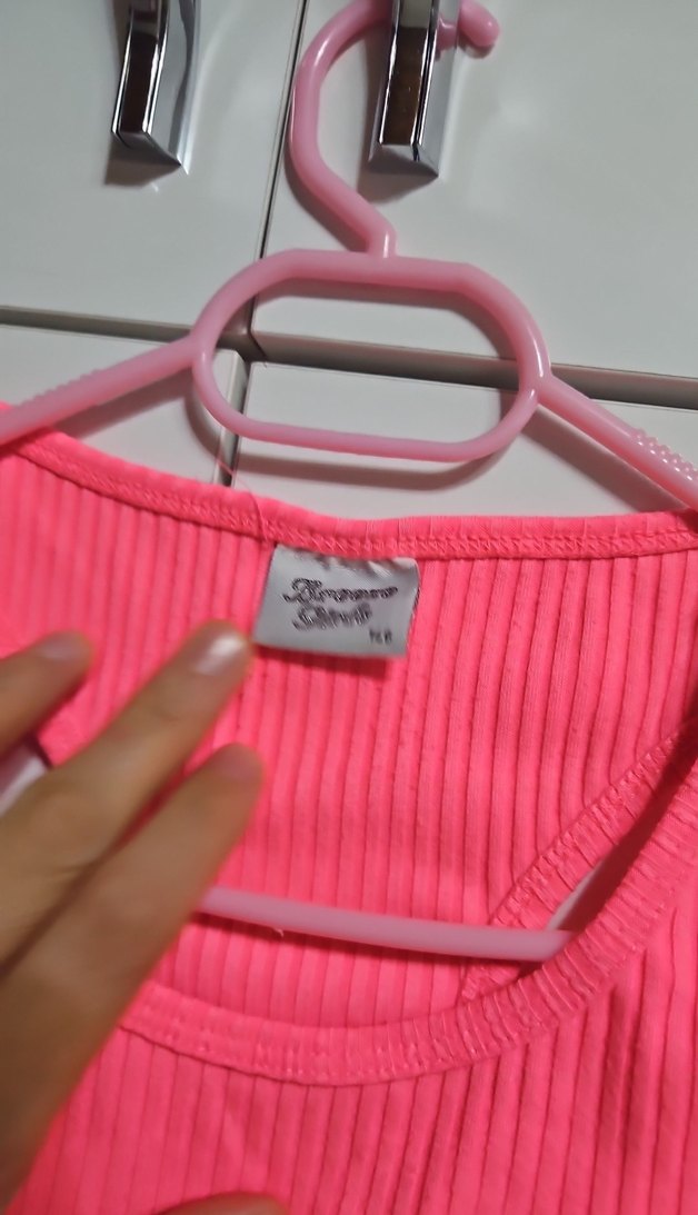 Kız Çocuk Pembe Straplez Atlet ve Siyah Etek - Görsel 4