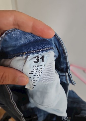 Gri Renkli Bol Kesim Kadın Denim Şort - Görsel 5