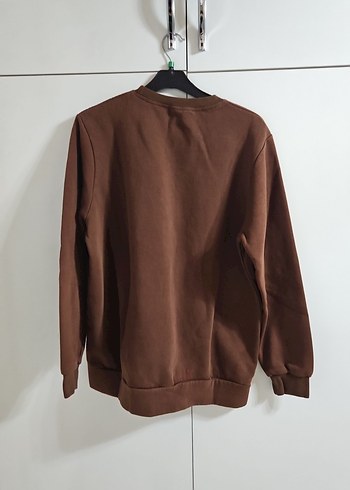 Kahverengi Mavi Baskılı Sweatshirt - Görsel 3