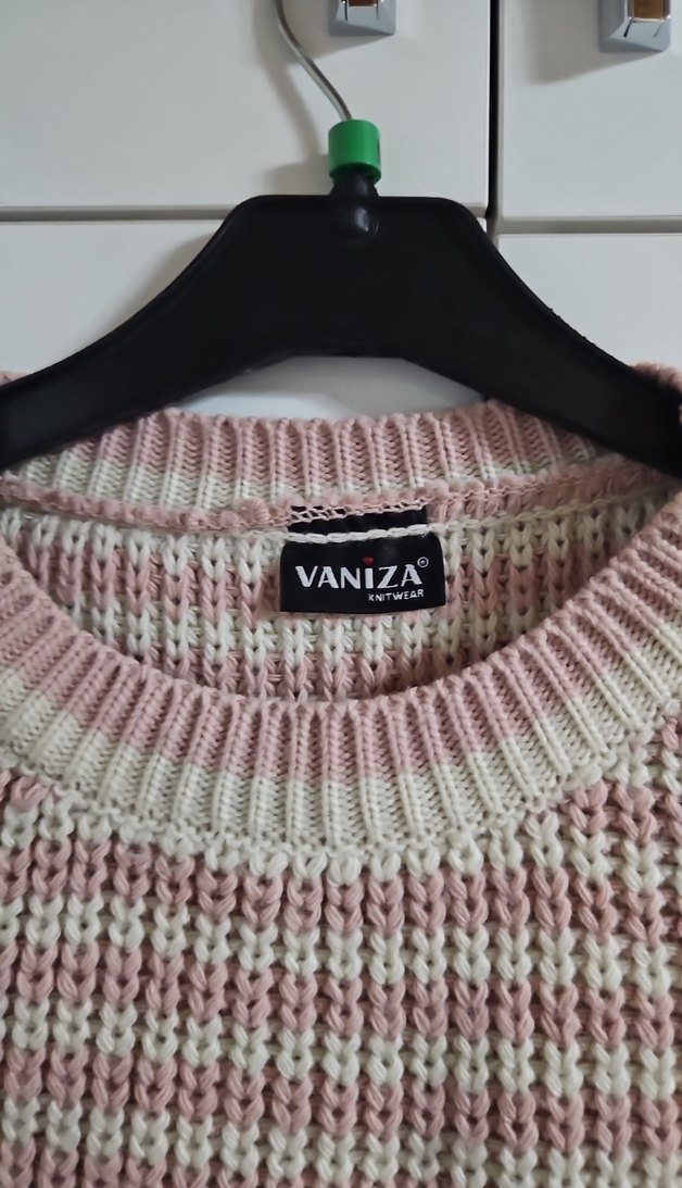 Bej Örgü Kadın Kazak - Görsel 3