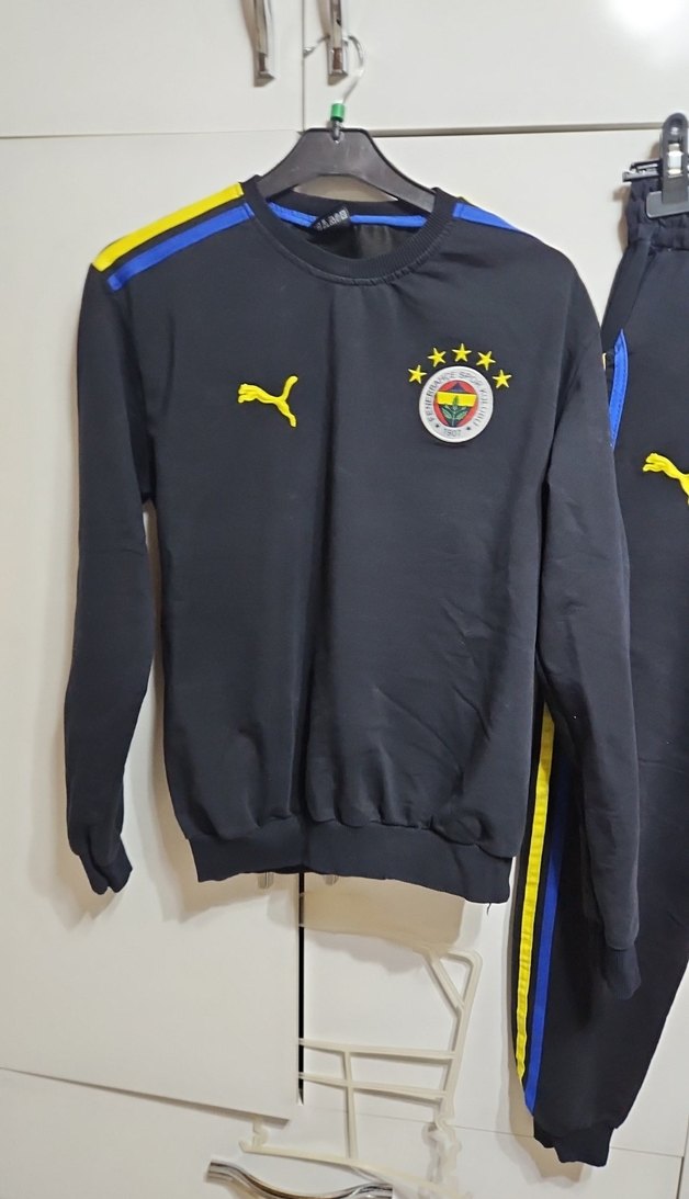 Siyah Nakışlı kiz Çocuk Eşofman Takımı - Görsel 2