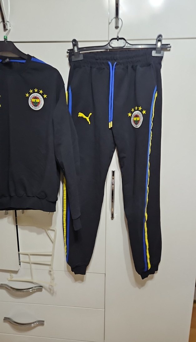 Siyah Nakışlı kiz Çocuk Eşofman Takımı - Görsel 4