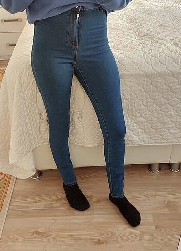 Yüksek Bel Jean