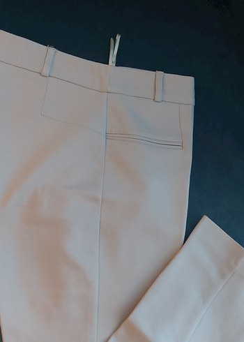 Adil Işık Mavi Midi Kumaş Kadın Pantolon
