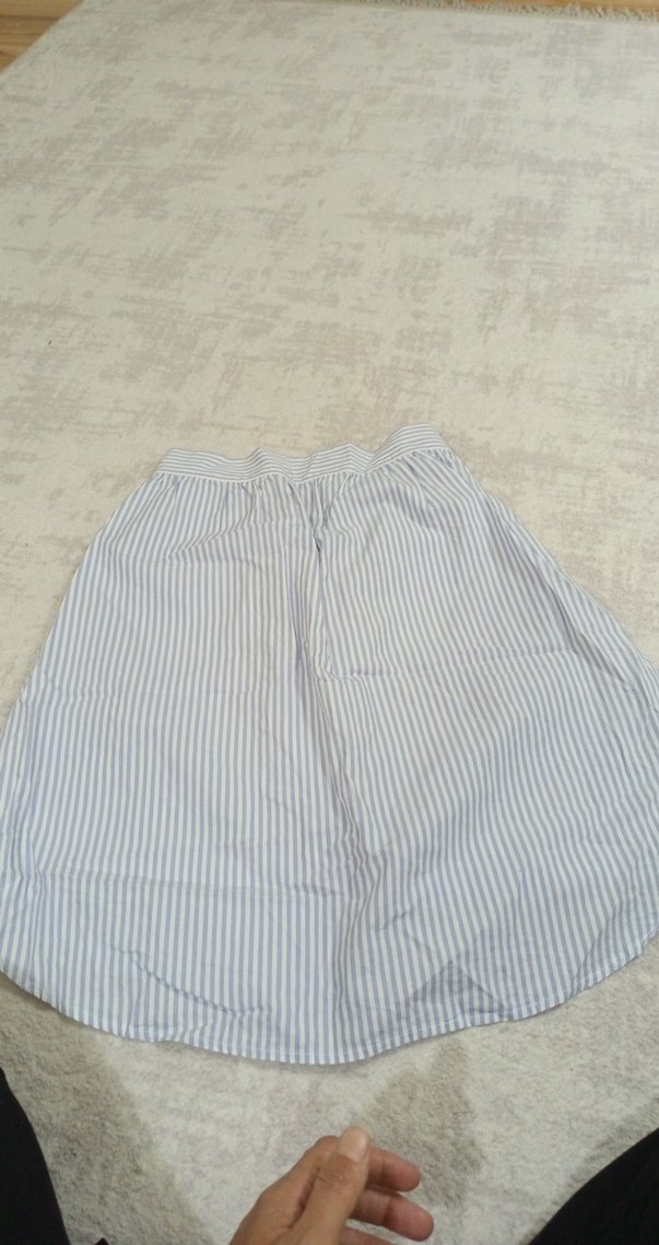 Nakışlı Pamuklu Mini Etek - Görsel 5