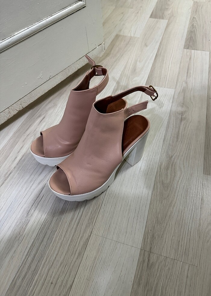 Pudra pembesi topuklu - Görsel 2