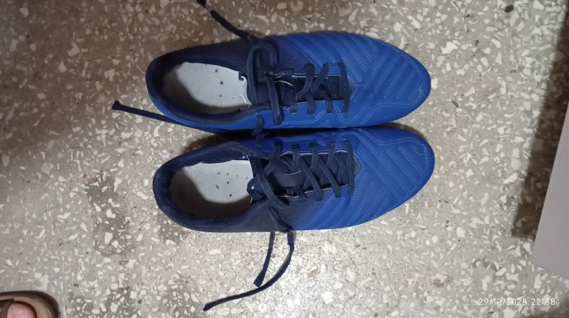 Lacivert Erkek Futbol Ayakkabısı Velcro Bağcıklı - Görsel 3