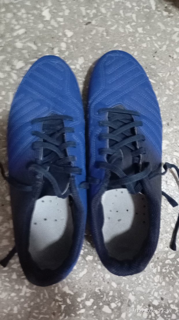 Lacivert Erkek Futbol Ayakkabısı Velcro Bağcıklı - Görsel 4