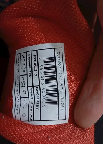 Kırmızı Erkek Spor Ayakkabı şeklinde şu geçirmez bot - Görsel 5