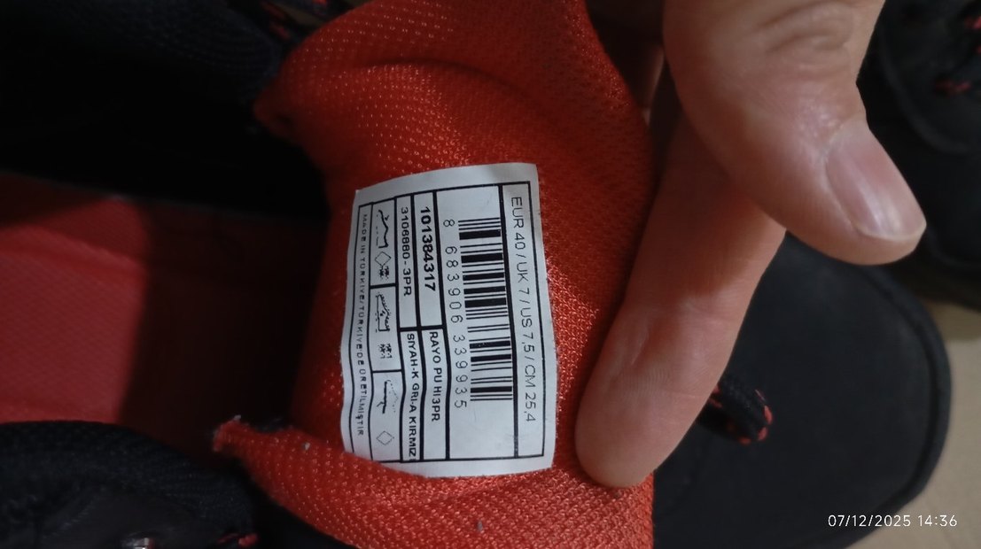 Kırmızı Erkek Spor Ayakkabı şeklinde şu geçirmez bot - Görsel 5