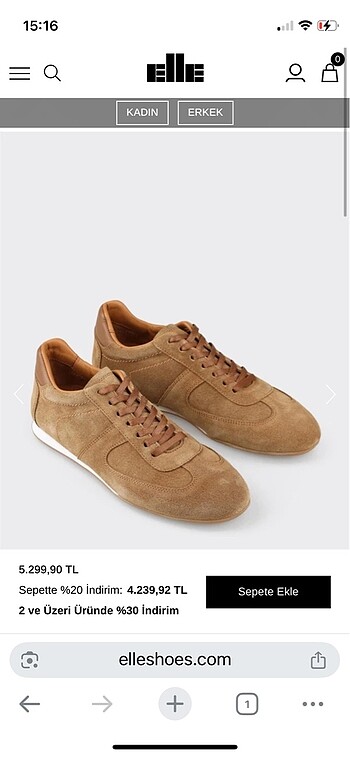 Elle shoes süet sneaker
