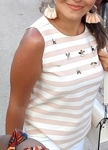 Taşlı bluz